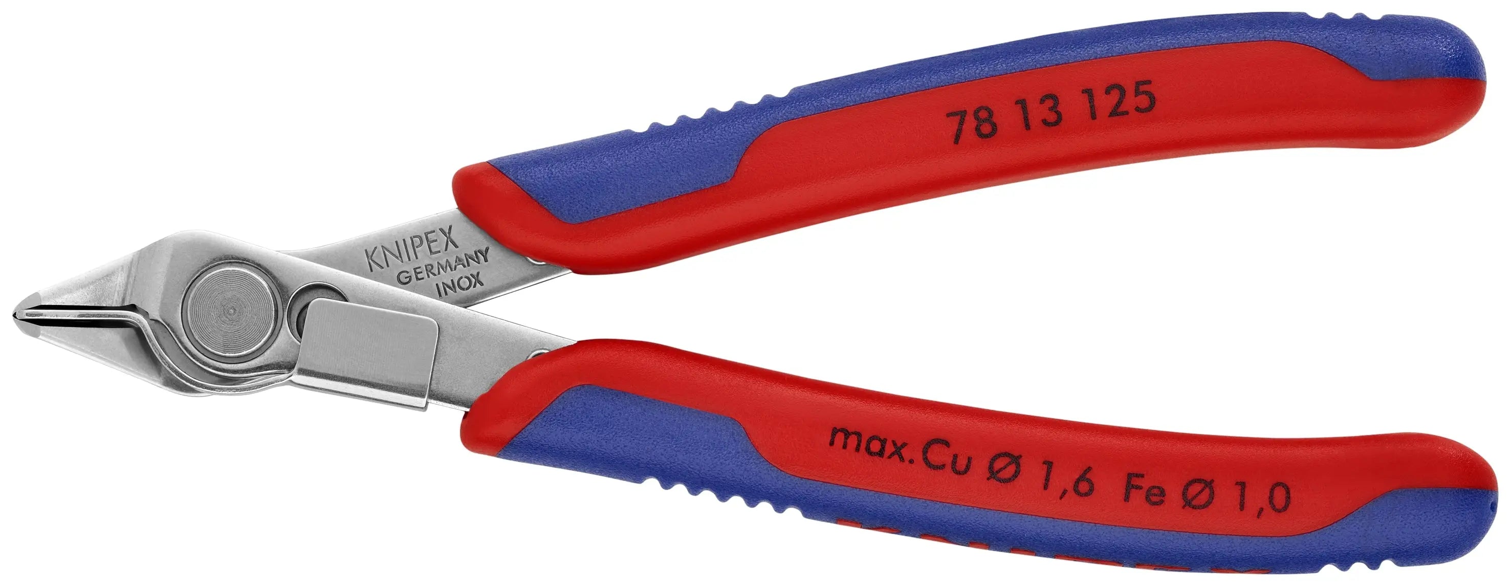 Knipex 78 13 125 KN | Electronics Super-Knips, INOX Steel, Multi-Component Knipex