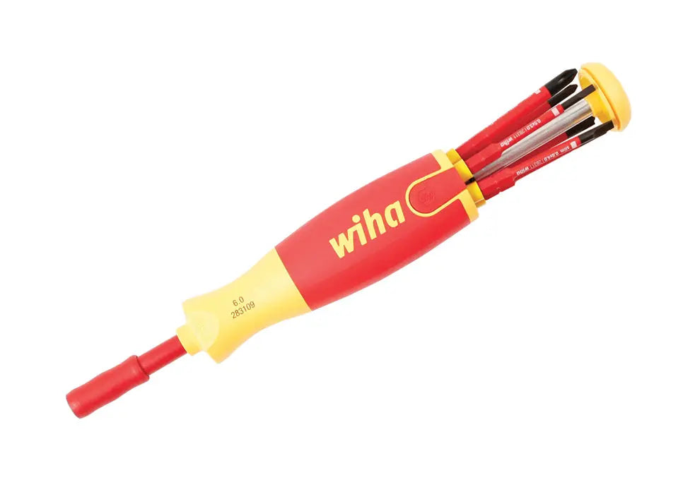 Wiha Set of 7 Insulated SlimLine Slotted and Phillips Ultra-Driver Blade - WI 28393 Wiha