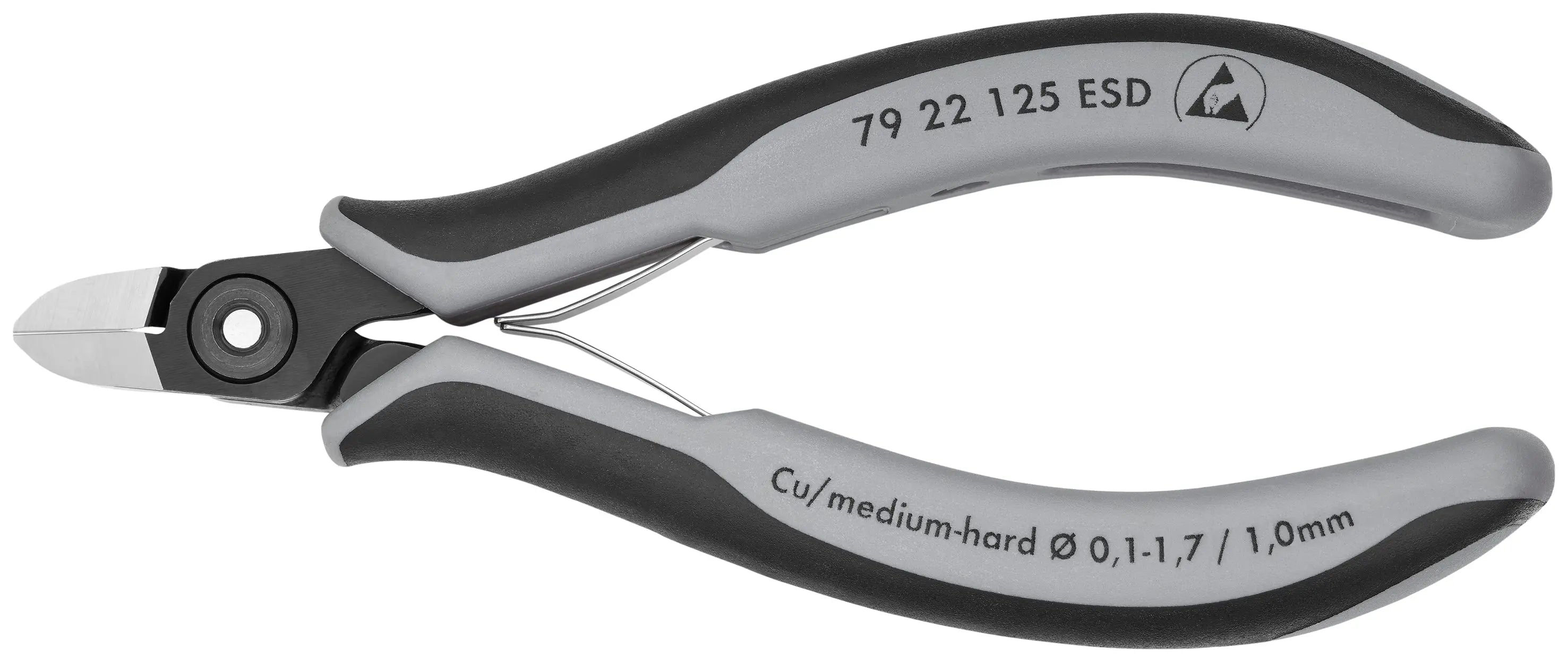 Knipex 79 22 125 ESD KN | Precision Electronics Diagonal Cutters, ESD Knipex