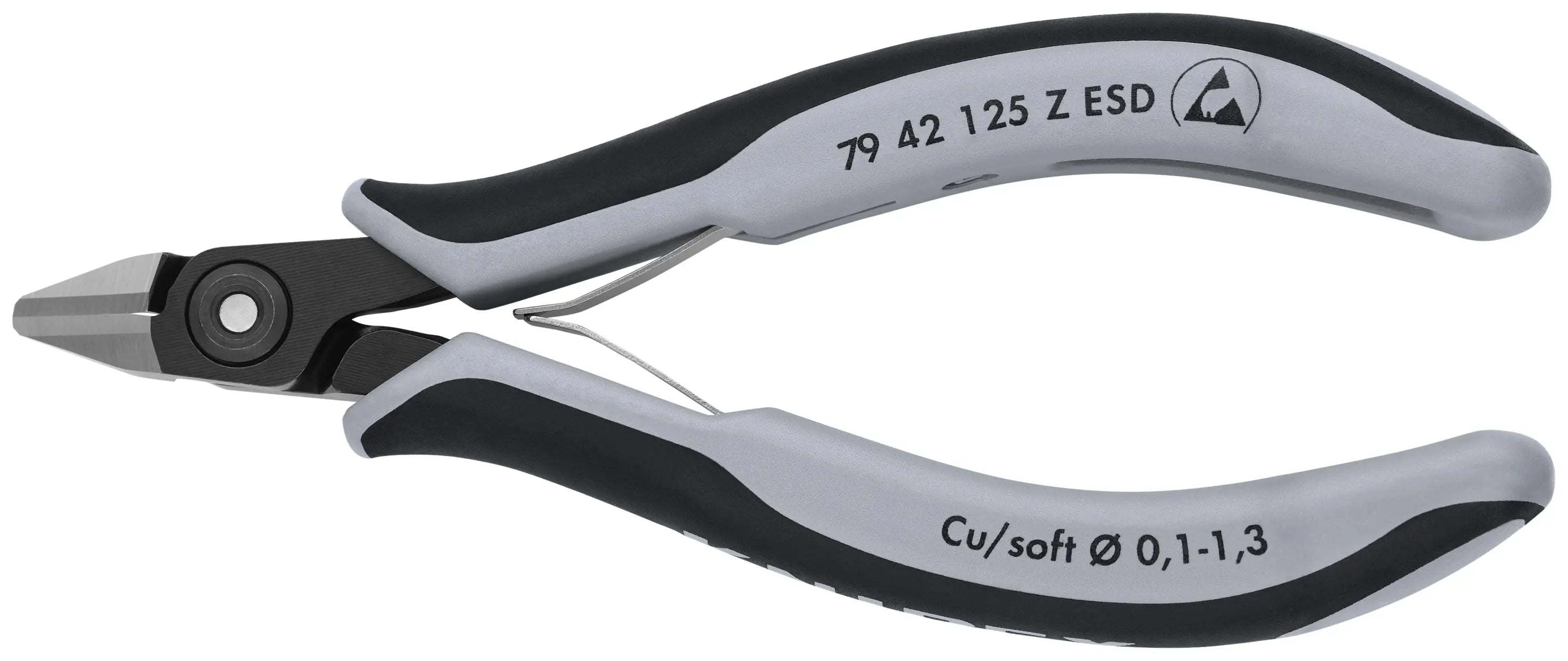 Knipex 79 42 125 Z ESD KN | Diagonal Cutting Nippers, Flush Cut, ESD Knipex