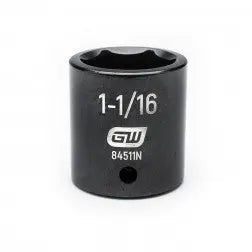 GEARWRENCH 1/2" Drive 6 Point Standard Impact SAE Socket 1-1/16" 84511N Socket GEARWRENCH