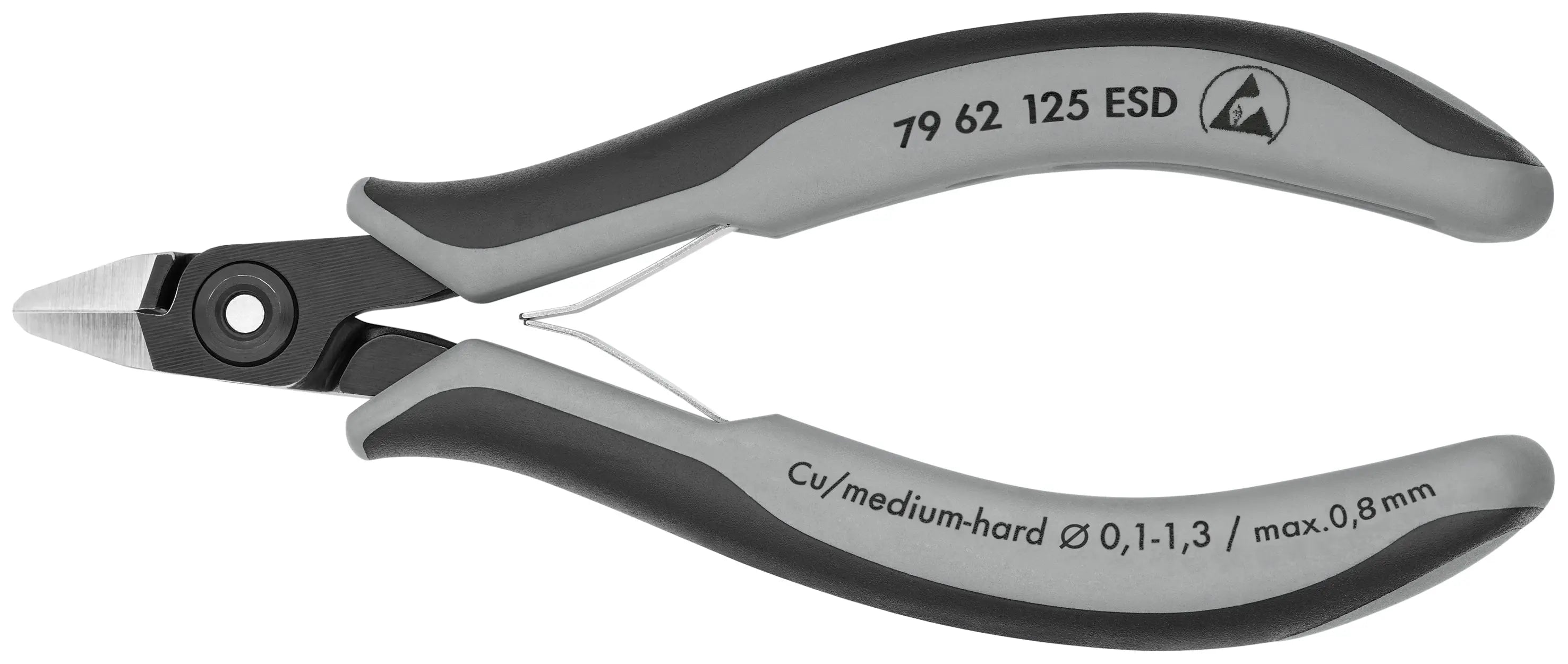 Knipex 79 62 125 ESD KN | Precision Electronics Diagonal Cutters, ESD Knipex