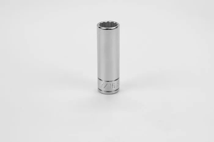 SK Tools - Socket Chrome 1/4dr Deep 12pt 7/16 - 44914 SK Tools