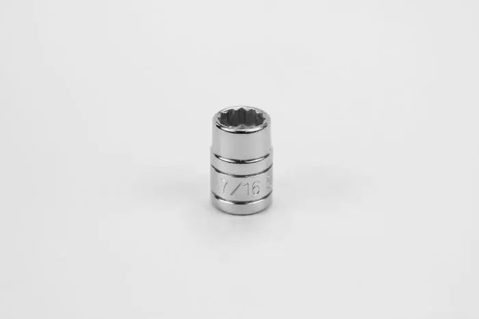 SK Tools - Socket Chrome 3/8dr Standard 12pt 7/16 - 45214 SK Tools