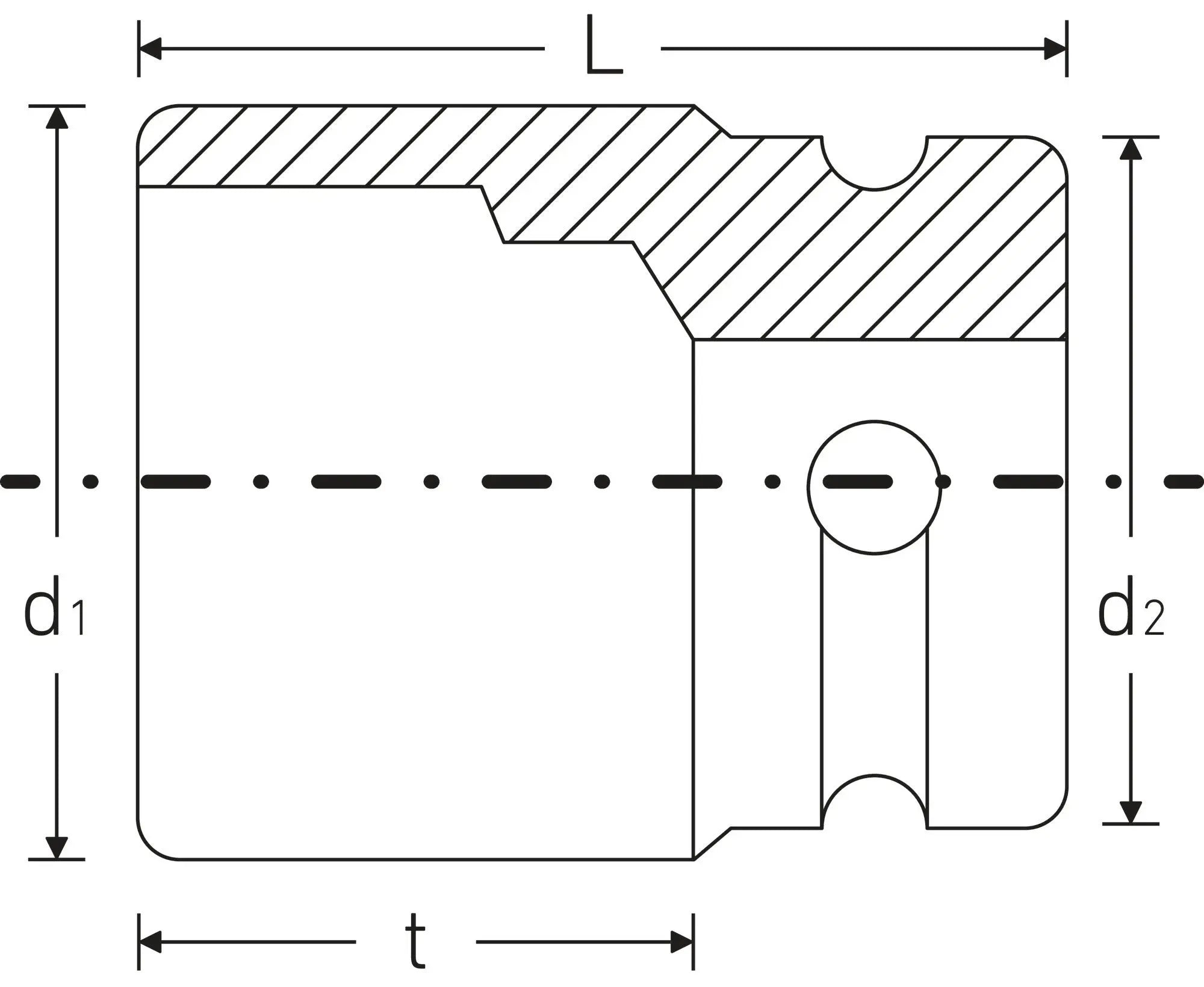 Stahlwille Impact Socket, Size 10mm - ST 23010010 Stahlwille