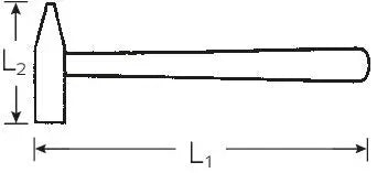 Stahlwille Engineer's Hammer, Head Weight 1/2 lbs - ST 70120005 Stahlwille