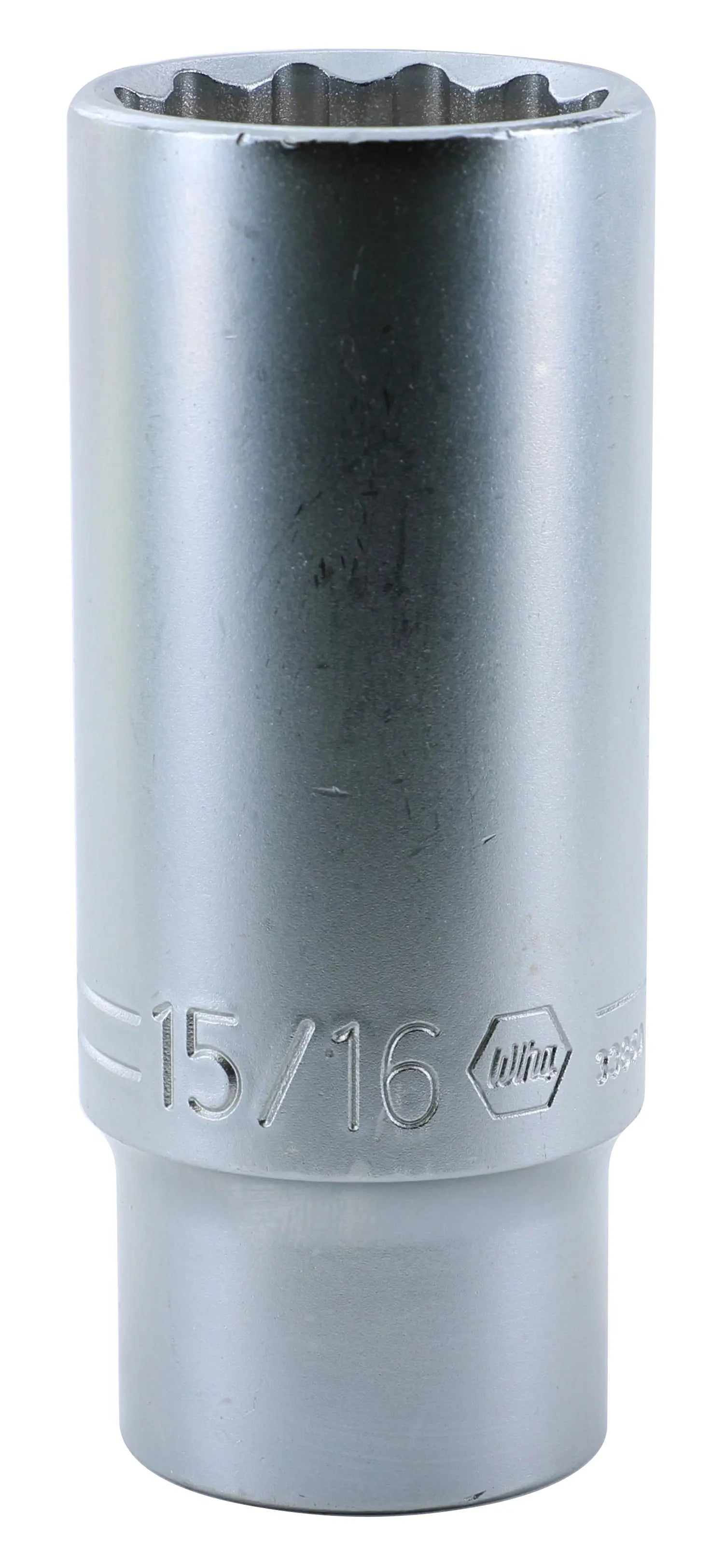 Wiha 33860, 1/2" Drive Deep Socket, 12 Point, 15/16" Wiha