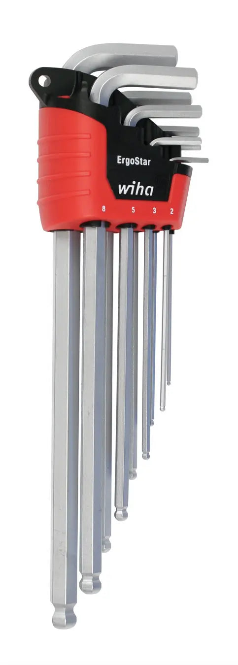 Wiha 66996, ErgoStar Ball Hex L-Key 9 Pc. Set Wiha