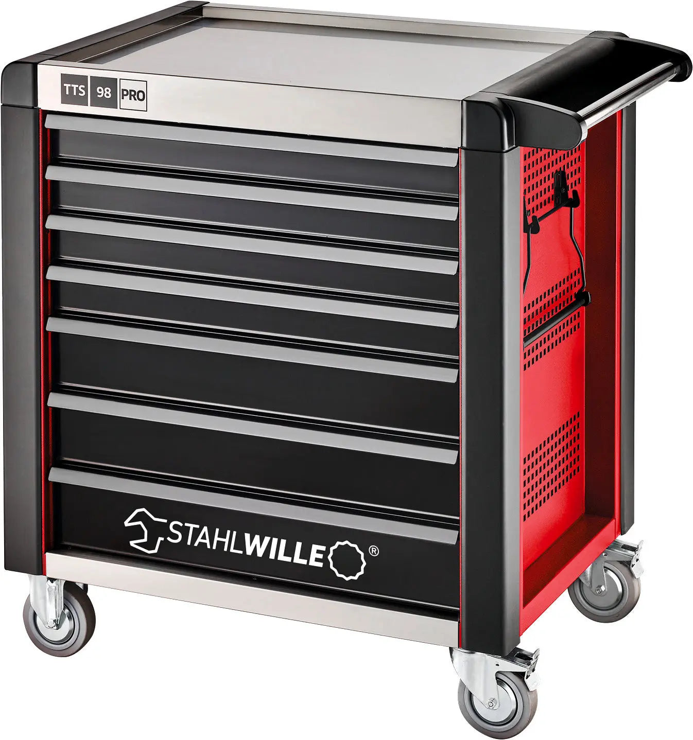 Stahlwille 7-Drawer Red and Black Tool Trolley - ST 81200171 Stahlwille