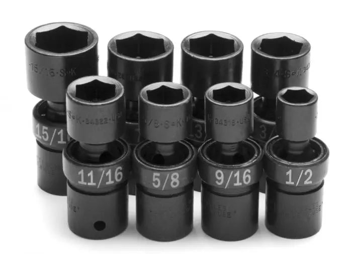 SK Tools - Set Socket Impact 1/2dr Swiv Fractional 8pc - 34301 SK Tools