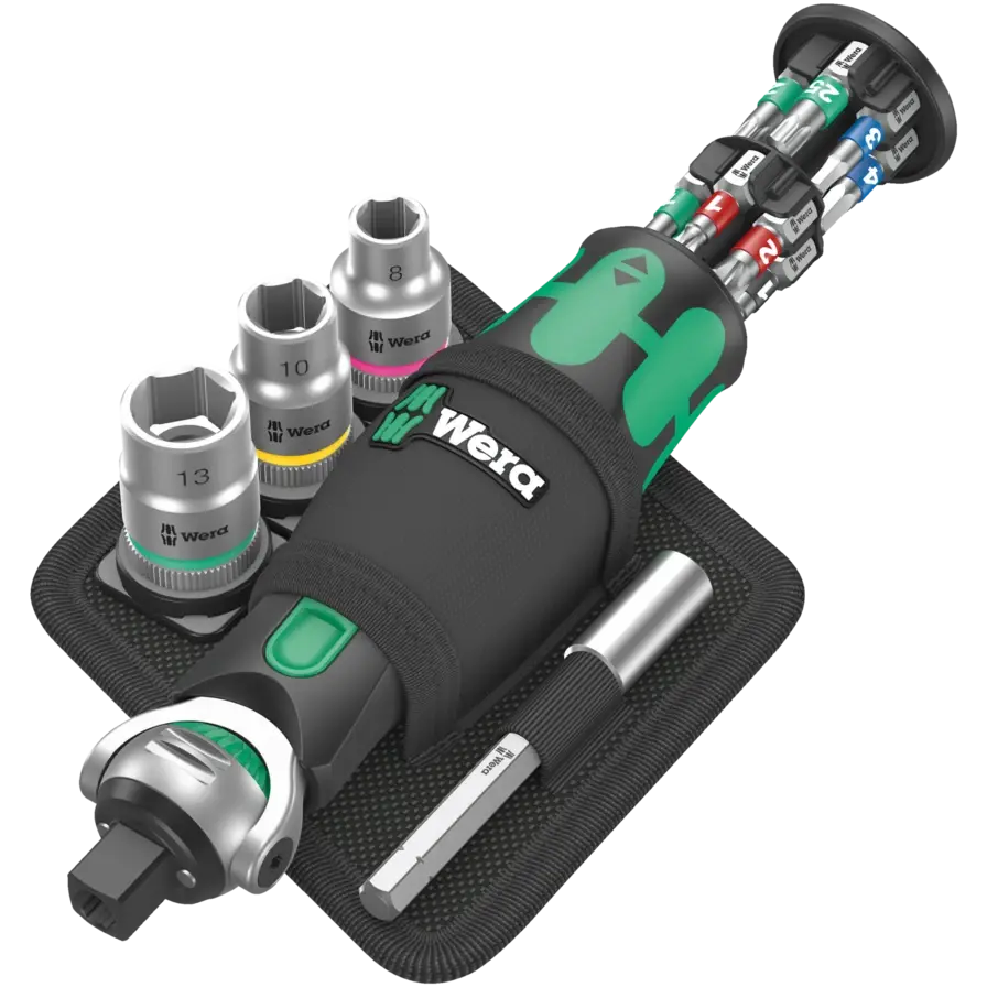 Wera Set of 18 8009 Zyklop Pocket Ratchet - WE 05004281001 