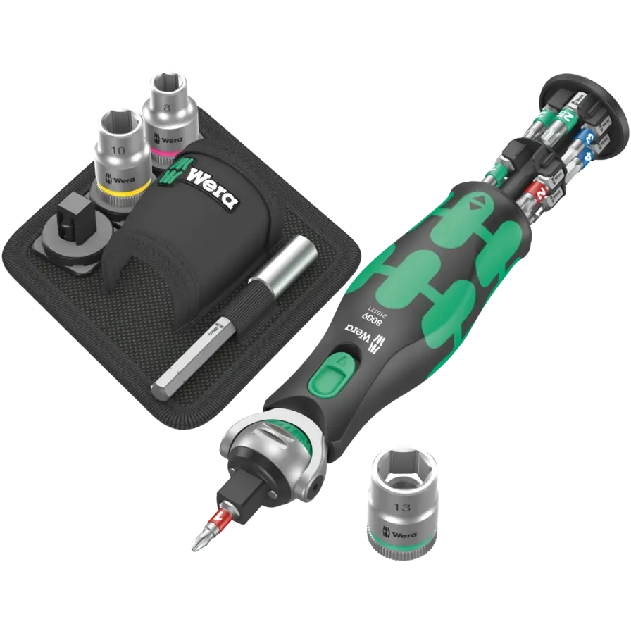 Wera Set of 18 8009 Zyklop Pocket Ratchet - WE 05004281001 
