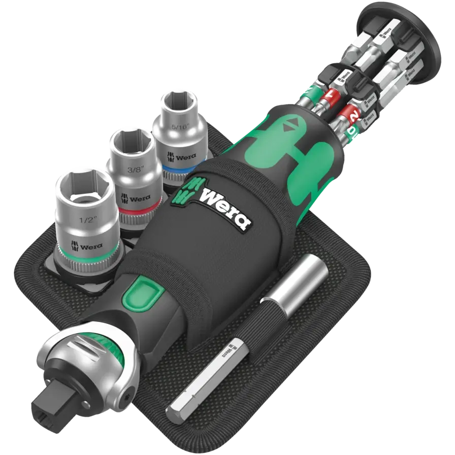 Wera Set of 18 8009 Zyklop Pocket Imperial Ratchet - WE 05004283001 