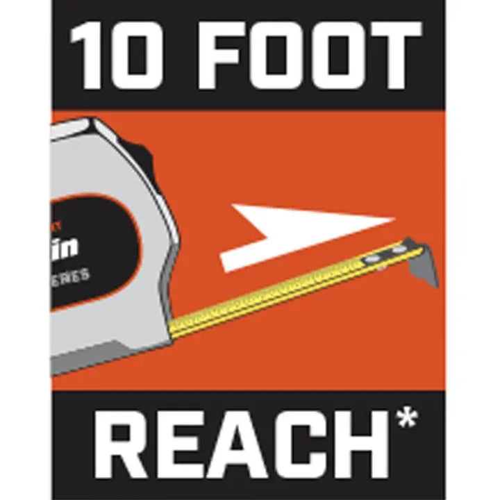 LUFKIN 1-1/8 in x 26 ft Chrome Case Yellow Clad Tape Measure - GW L925CME-02 Measuring Tape LUFKIN