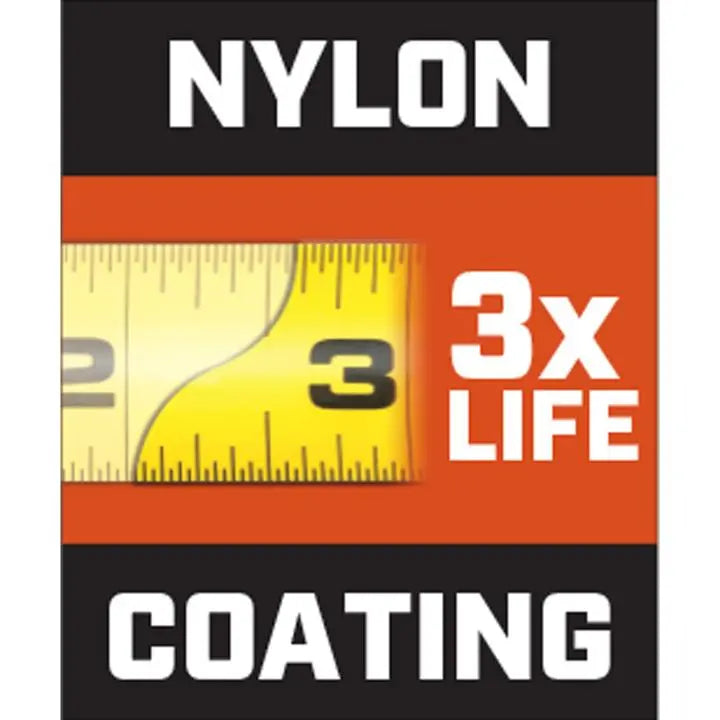 LUFKIN 1 in x 16 ft Chrome Case Yellow Clad Tape Measure - GW L916-02 Measuring Tape LUFKIN