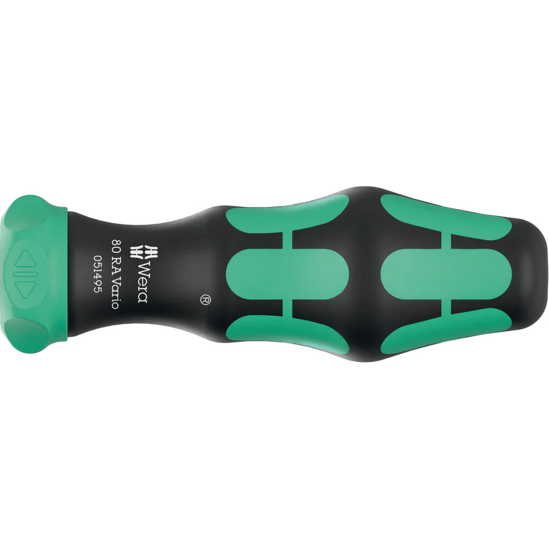 Wera 80 RA Vario Blade Holding Handle with Ratchet Functionality, 6 x 113.5 mm - WE 05051495001