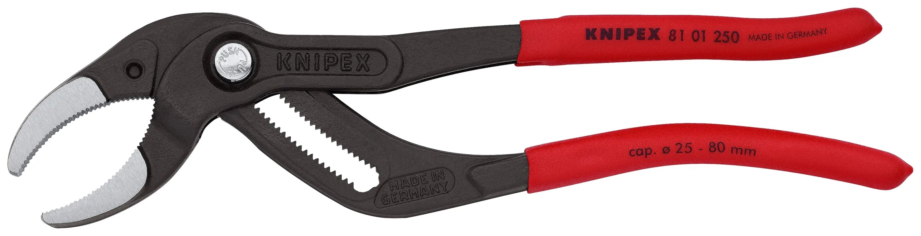 Knipex 81 01 250 KN | Pipe Gripping Pliers w/ Serrated Jaws Knipex