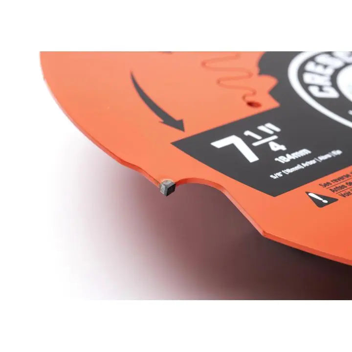 CRESCENT Fiber Cement Circular Saw Blade, 7-1/4 in x 4-Tooth - GW CSBFC-704 Saw Blade CRESCENT