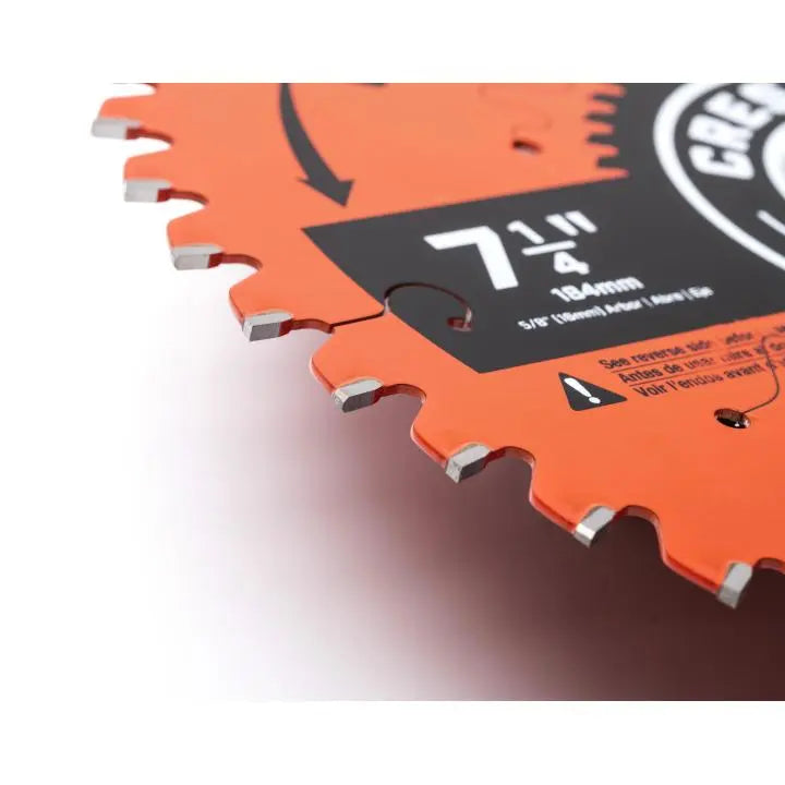 CRESCENT Composite Decking Circular Saw Blade, 7-1/4 in x 44-Tooth - GW CSBTX-744 Saw Blade CRESCENT