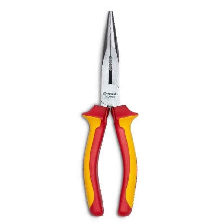 CRESCENT VDE Insulated Long Nose Plier, 8 in - GW 8LNVDE Plier CRESCENT