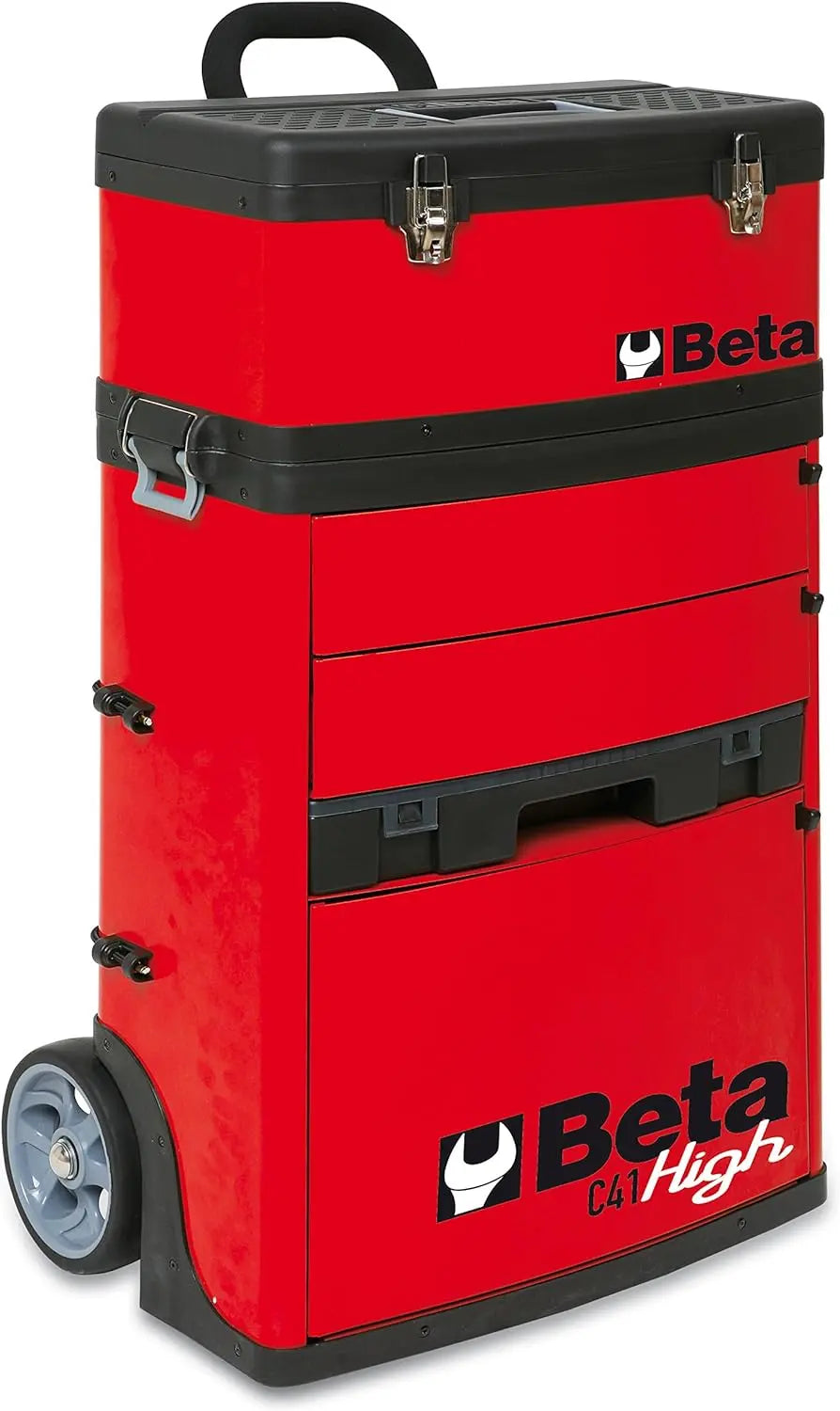 Beta Tools (Article# C41H-R) Two-Module Rolling Tool Chest - Red - BT 41000008 Beta Tools