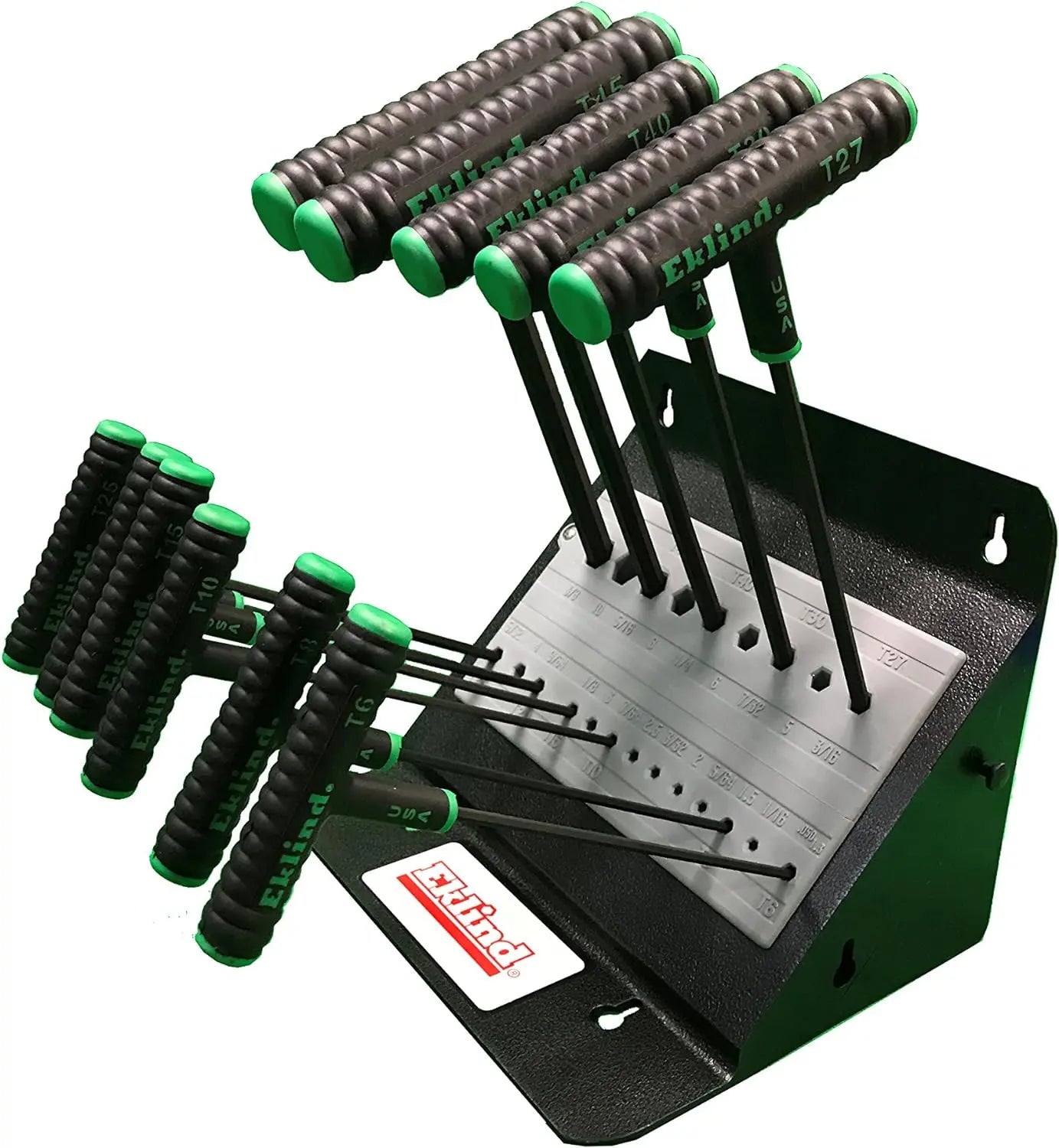 Eklind Set of 11 Power-T Hexagon Key with T-Handle T6 - T50 with Stand - EK 68992 Power-T Hexagon Key Set Eklind