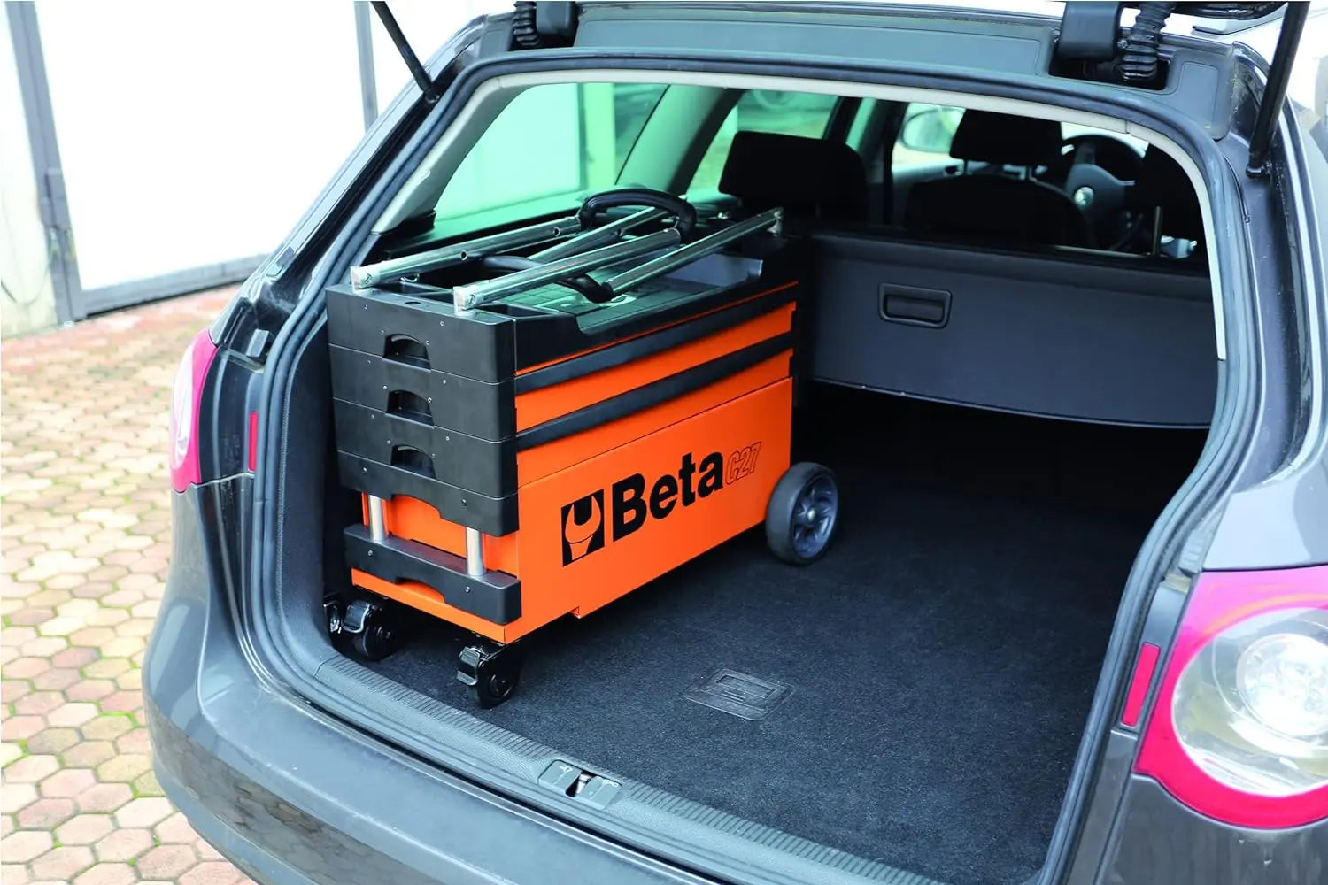 Beta Tools (Article# C27S-B/5002) Collapsible Rolling Tool Cart - Blue - BT 27000206 Beta Tools