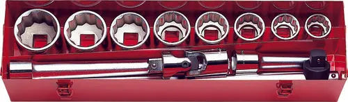 Ko-ken Tools 1 Sq. Dr. 12-Piece 12-Point SAE Socket Set 1.7/16-2.1/2" Ko-ken Tools