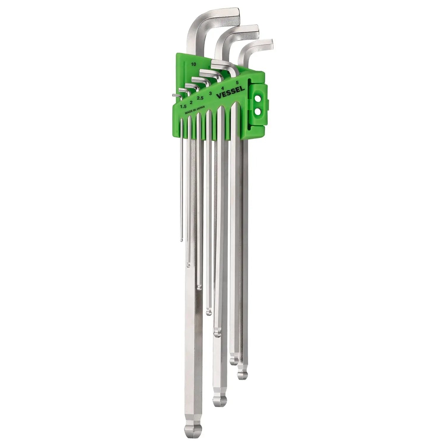 Vessel Tools Set of 9 Ball Point Long Stubby Wrench - VL 8209BPLU Vessel Tools