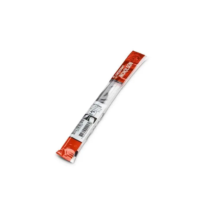 NICHOLSON Half Round Double Cut Second File, 4 in - GW 04729N NICHOLSON