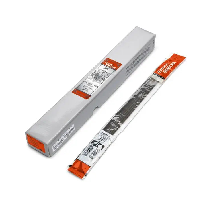 NICHOLSON Half Round Double Cut Smooth File, 10 in - GW 05059N NICHOLSON