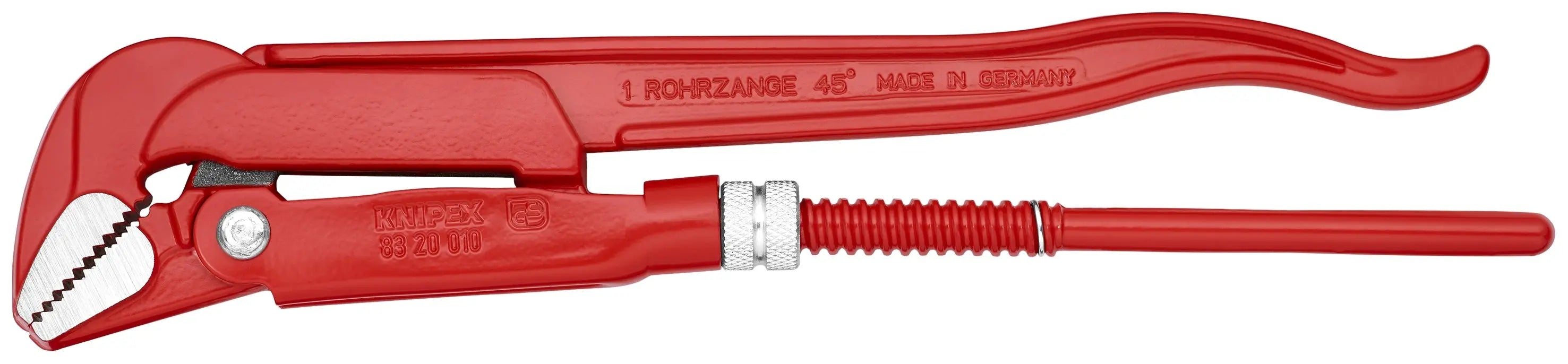 Knipex 83 20 010 KN | Swedish Pattern Pipe Wrench, 45 degree Angled Knipex