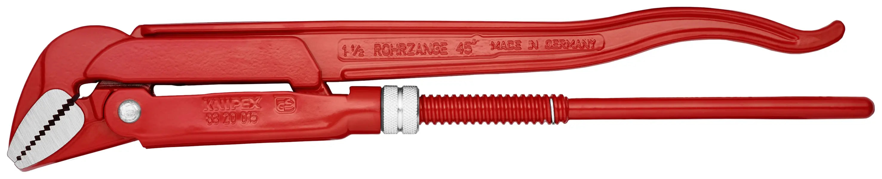 Knipex 83 20 015 KN | Swedish Pattern Pipe Wrench, 45 degree Angled Knipex