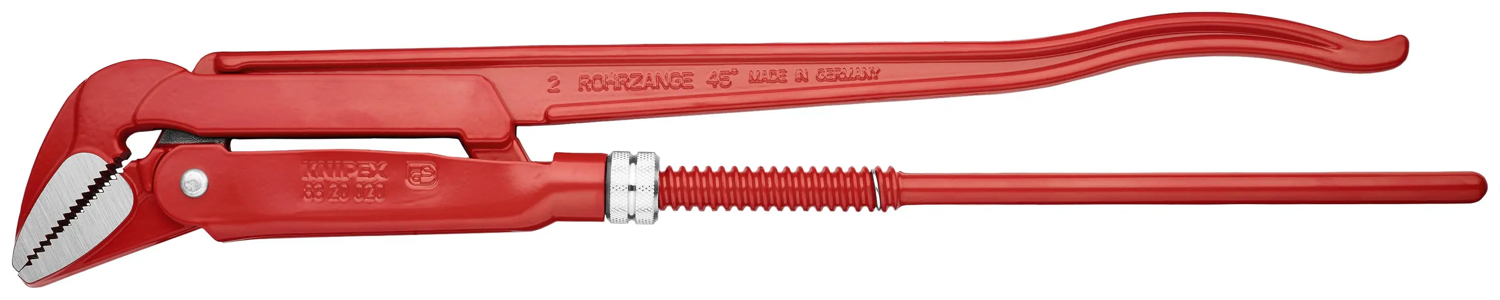 Knipex 83 20 020 KN | Swedish Pattern Pipe Wrench, 45 degree Angled Knipex