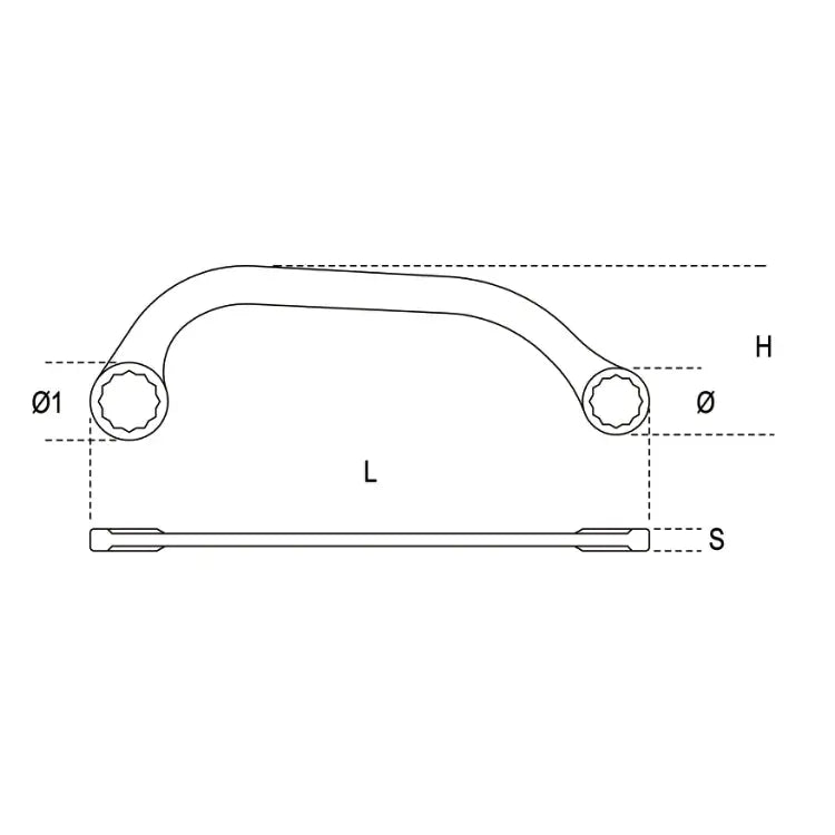 Beta Tools Half-Moon Ring Wrench - BT 000830119 