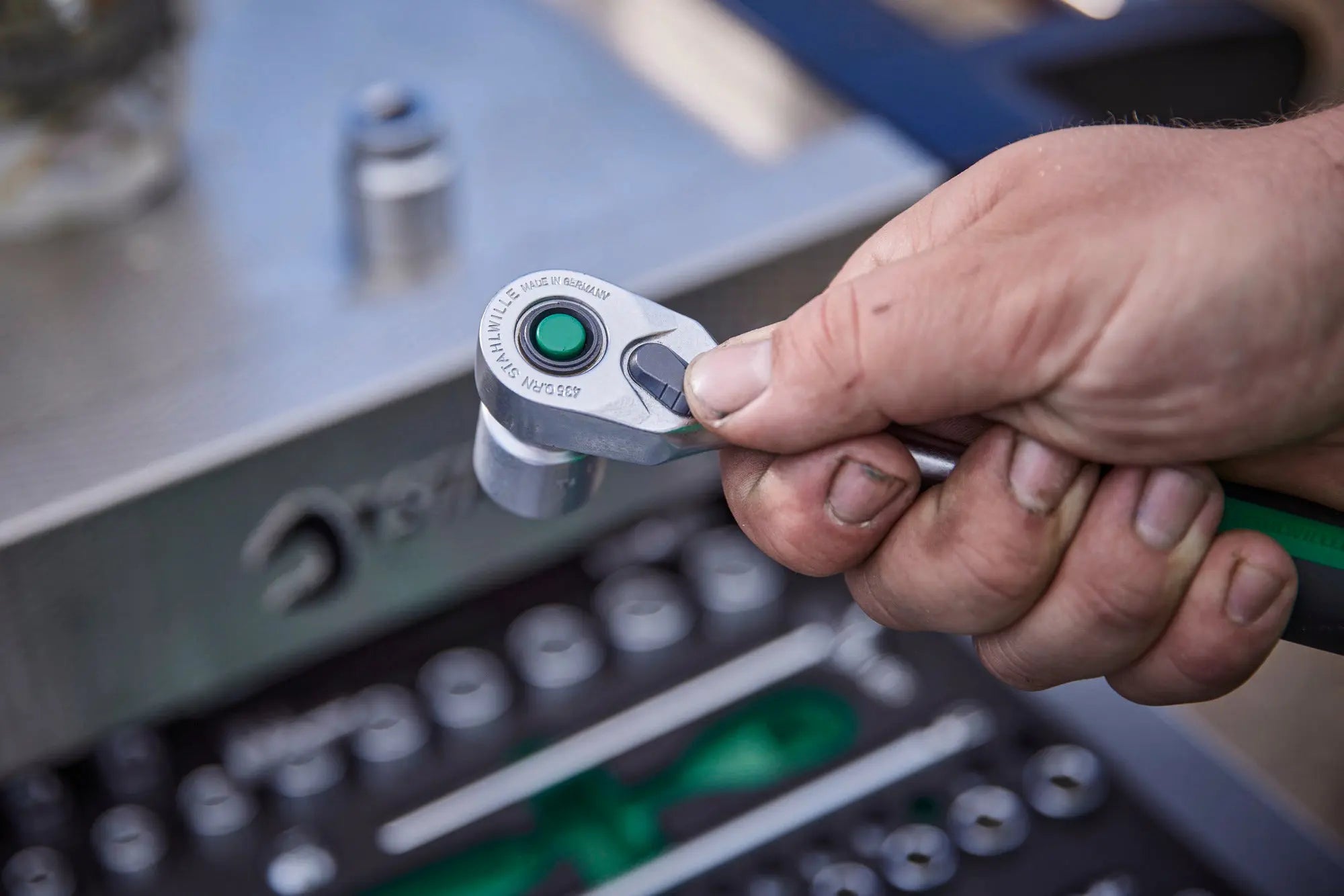 Stahlwille QuickRelease Fine-Tooth Ratchet, 80-Teeth - ST 12111020 Stahlwille