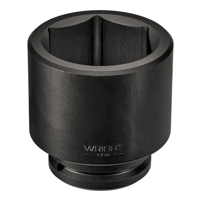 Wright Tool 2-1/2 in Drive 6-Point Standard Metric Black Oxide Impact Socket, 70mm - WT 858-70MM Socket Wright Tool