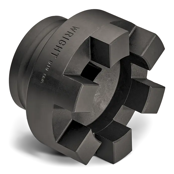 Wright Tool 2-1/2 in Drive Standard Length Black Oxide Castellated/Socket Wrench, 5 in - WT 858C40 Socket Wright Tool
