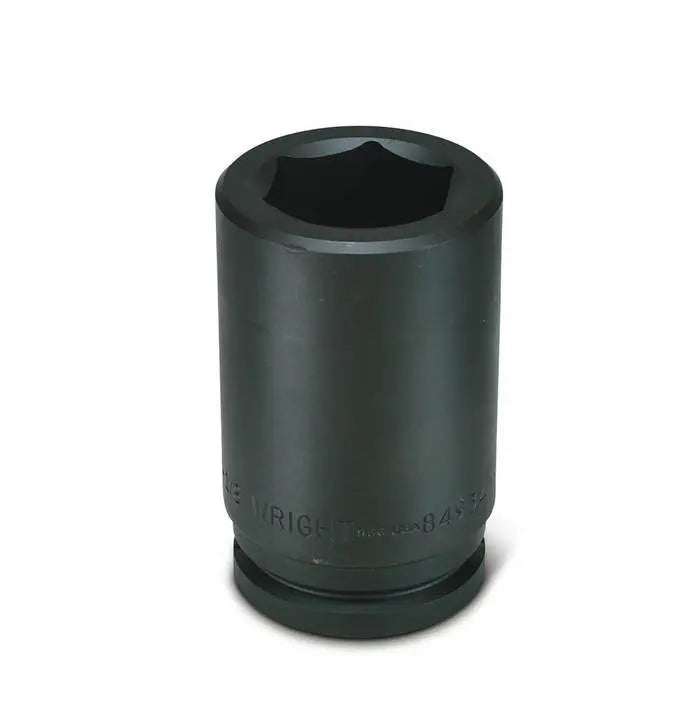 Wright Tool 1-1/2 in Drive 6-Point Deep Metric Black Oxide Impact Socket, 130mm - WT 849-130MM Socket Wright Tool