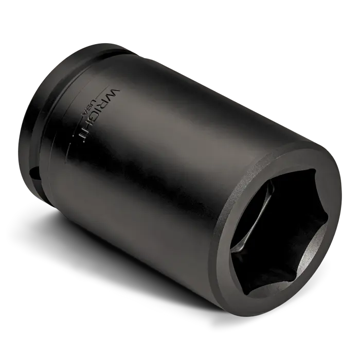 Wright Tool 1-1/2 in Drive 6-Point Deep SAE Black Oxide Impact Socket, 3-5/16 in - WT 84953 Socket Wright Tool