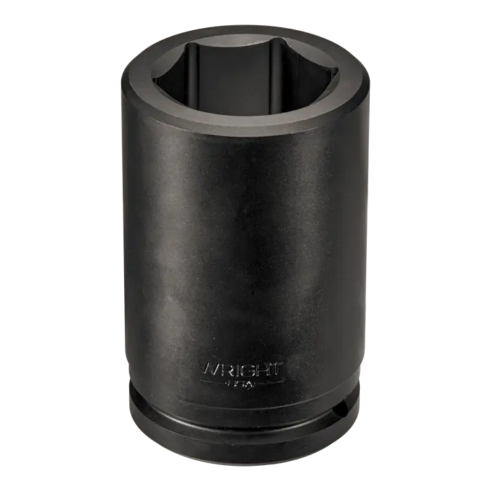 Wright Tool 1-1/2 in Drive 6-Point Deep Metric Black Oxide Impact Socket, 52mm - WT 849-52MM Socket Wright Tool