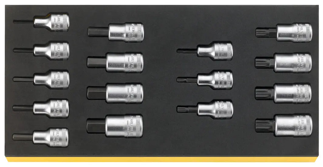 Stahlwille Set of 16 1/2 in Drive Socket with TCS Insert - ST 96838762 Stahlwille