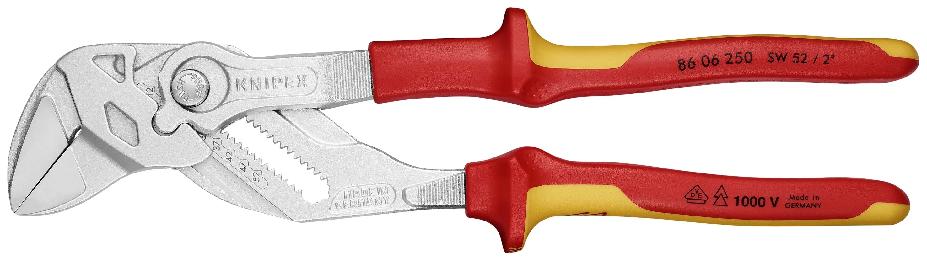 Knipex 86 06 250 SBA KN | Pliers Wrench, Chrome, 1000V Insulated Knipex