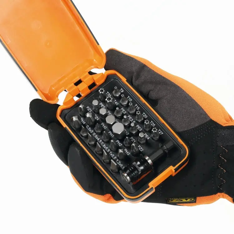 Beta Tools (Article# 861MIX/A31) Magnetic Bit Holder with 30 Bits and Pocket Case - BT 008610802 