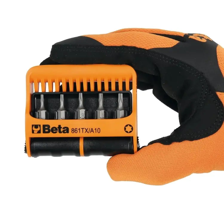 Beta Tools (Article# 861TX/A10) Magnetic Bit Holder with 10 Bits and Pocket Case - BT 008610870