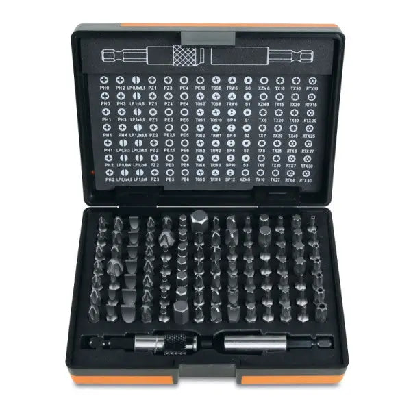 Beta Tools (Article# 861/C100) Set of 2 Bit Holders and 98 Bits with Case - BT 008616998 