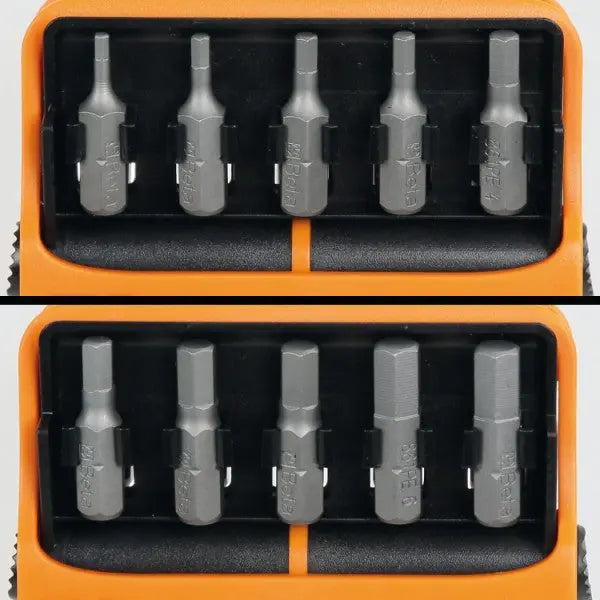 Beta Tools (Article# 861PE/A10) Magnetic Bit Holder with 10 Bits and Pocket Case - BT 008610820 