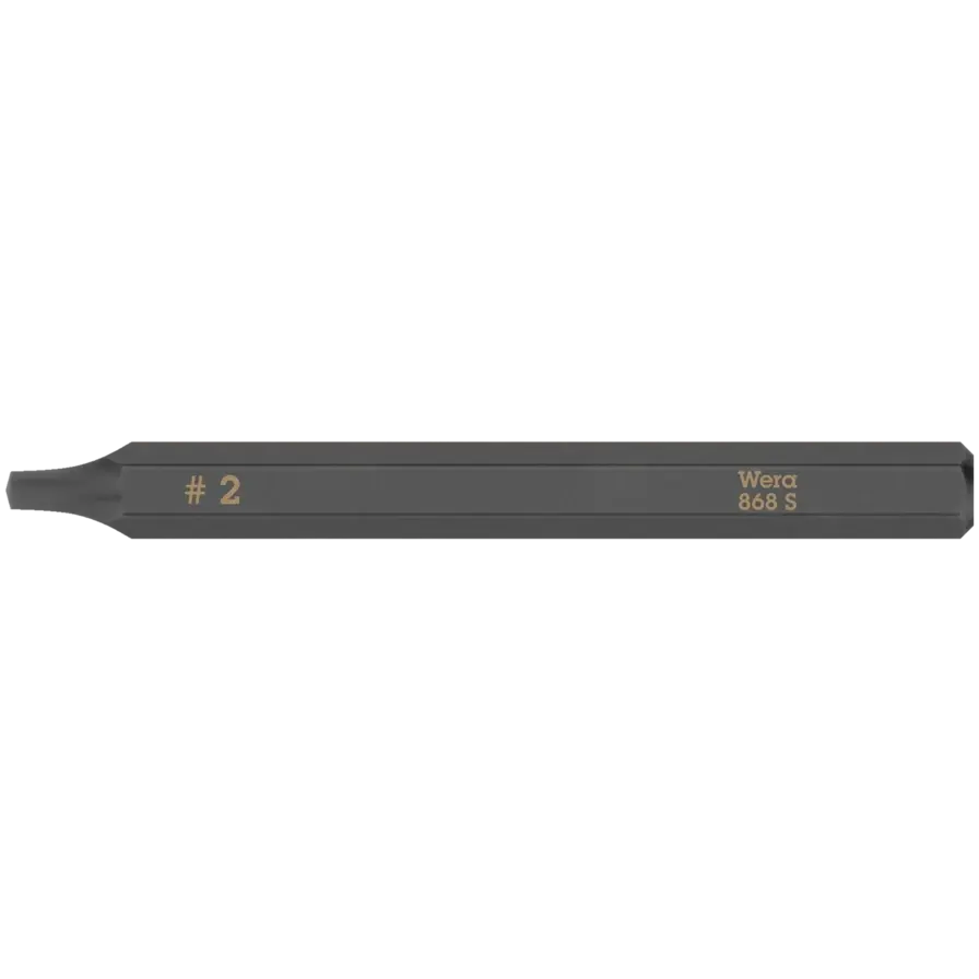 Wera 868 S Square Head Socket Bit for Impact Screwdrivers, Tip Size SQ1 - WE 05018171001 