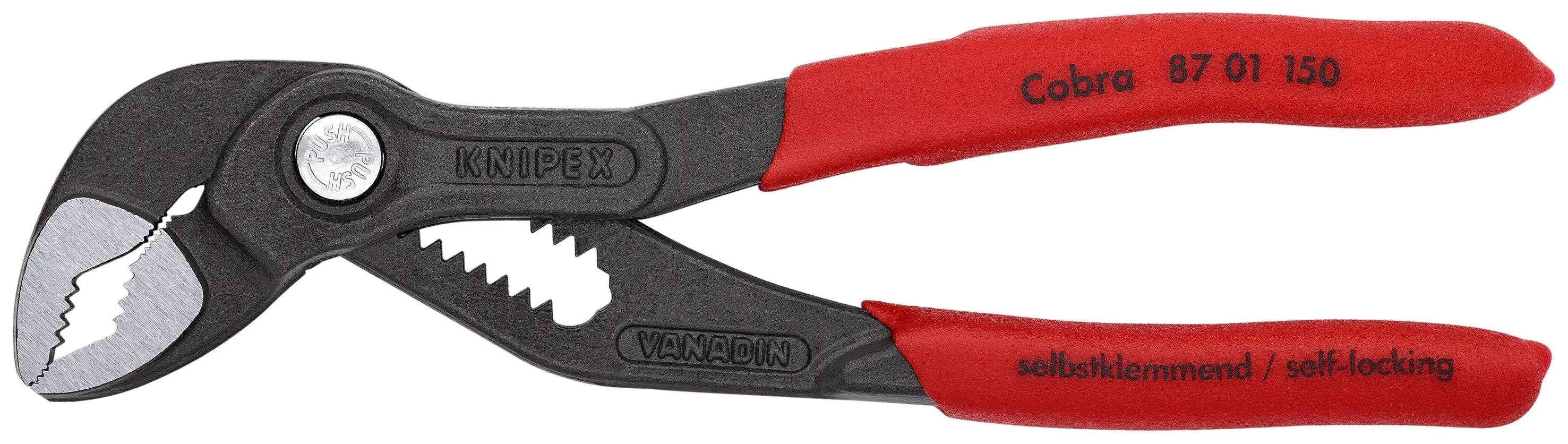 KNIPEX 3 Pc Cobra Water Pump Pliers Set in Tool Roll - 00 19 55 S9 Knipex