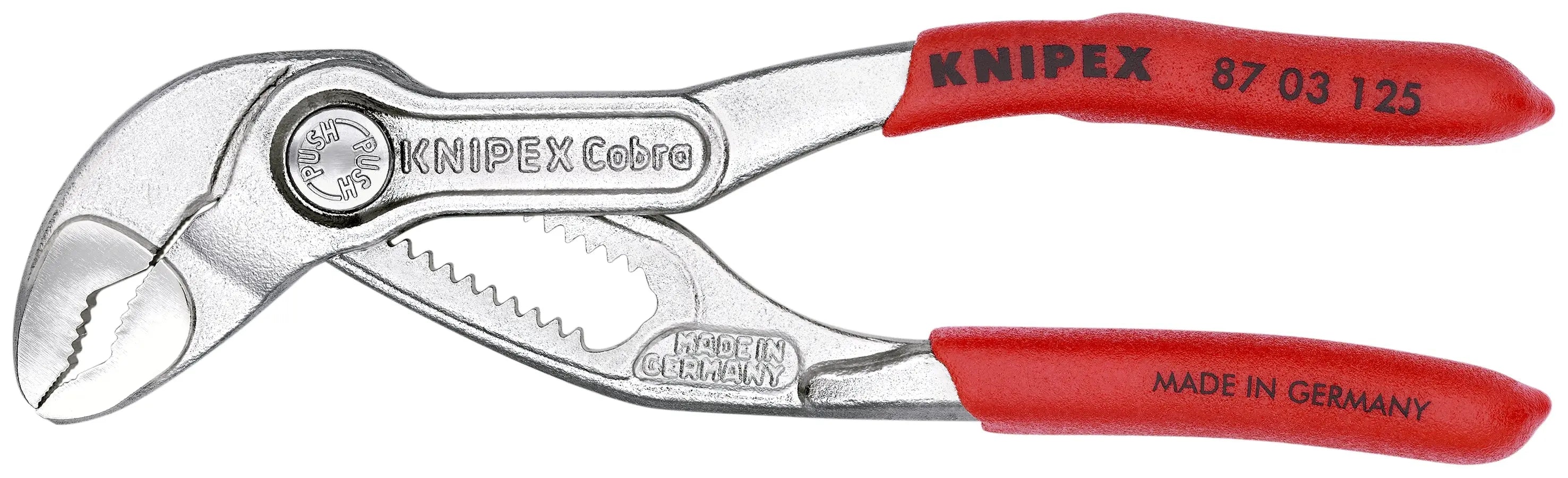Knipex 87 03 125 KN | Cobra Water Pump Pliers, Chrome Knipex